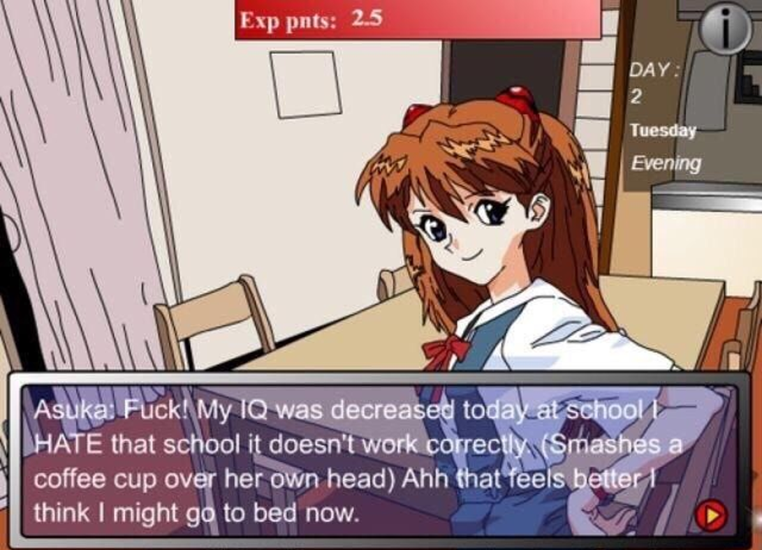 asuka soryu iq decrease